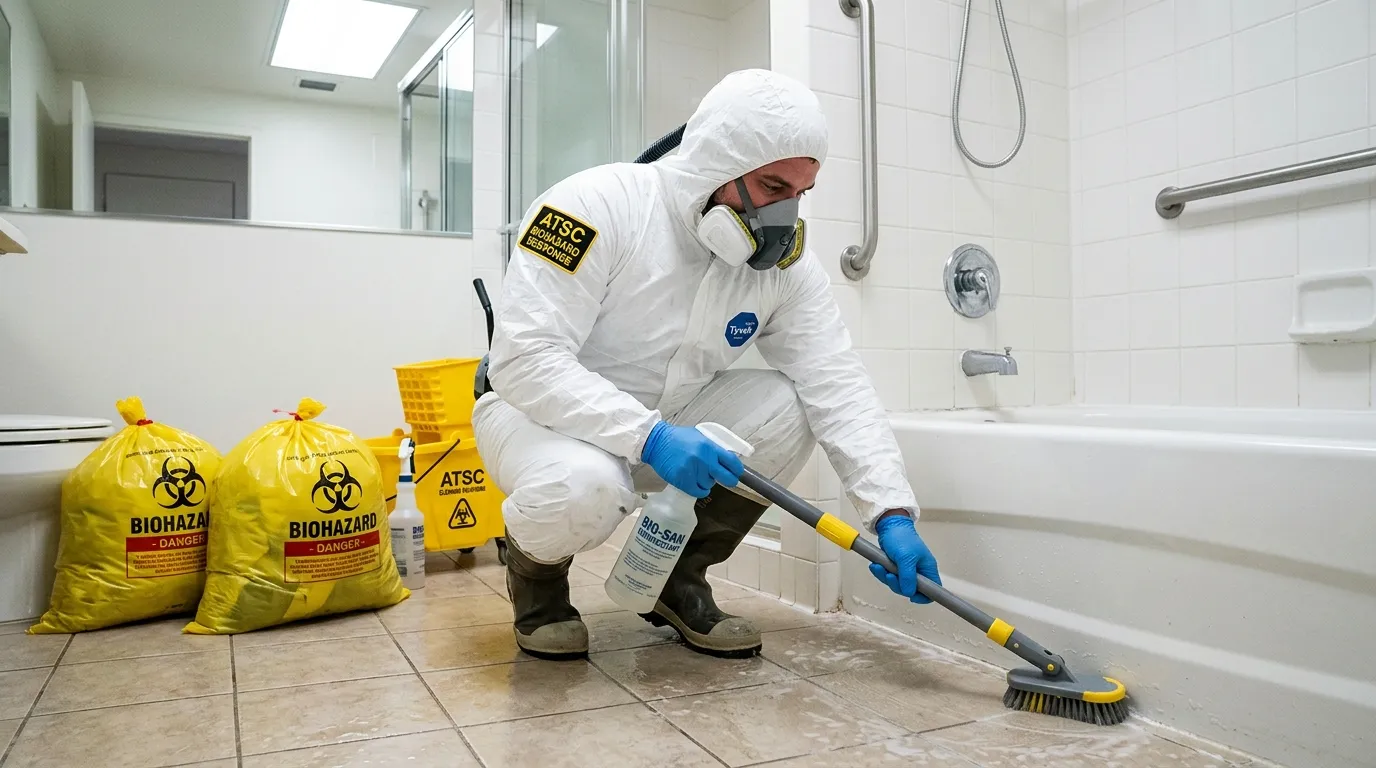 Decontamination equipment deployed for Blood Cleanup in Redwood City